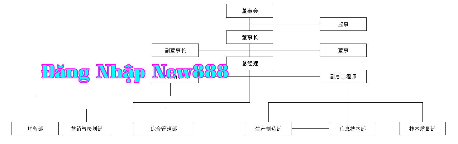 Sơ đồ tổ chức của Công ty TNHH Điện tử Trường Hồng Feishi Chiết Giang